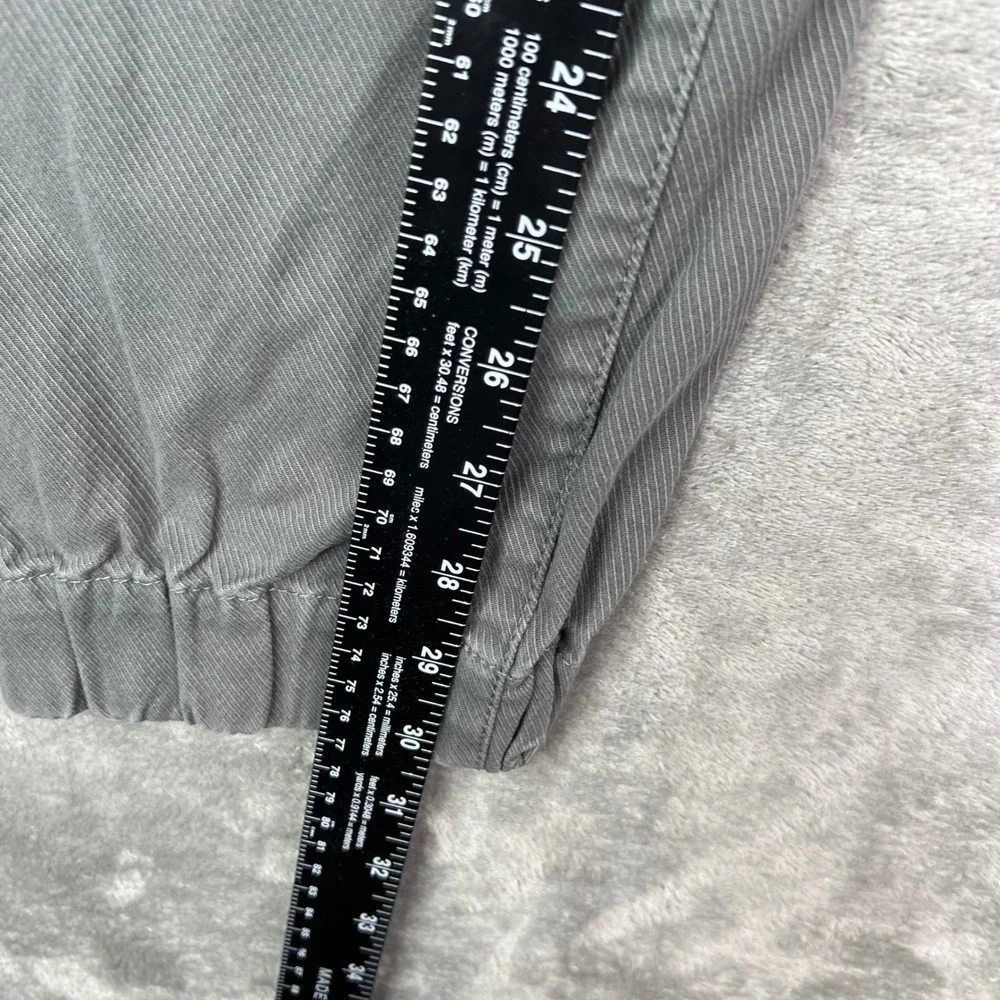 Banana Republic Aiden Fit Joggers Mens 33x32 Fit 33x30 Grey Cotton Twill Cuffed